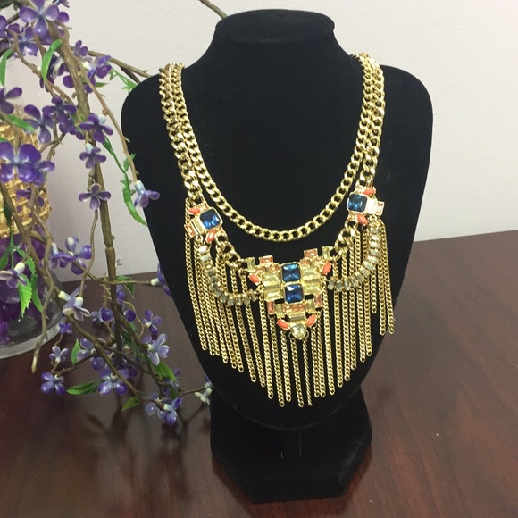 Chain link costume jewelry necklace - Picture 1 of 4